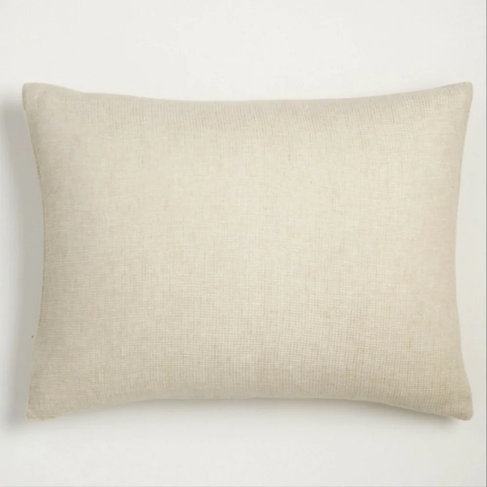 European Flax Linen Mini Waffle Sham Natural Flax, Euro, Retail $59.00